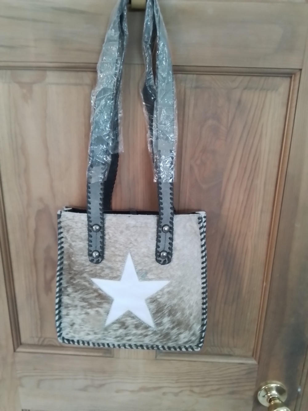 Genuine Cowhide Lonestar Crossbody /Shoulder Bag Tote